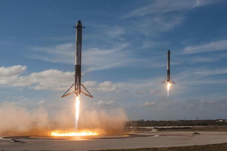 Atterrissage Falcon Heavy Space X